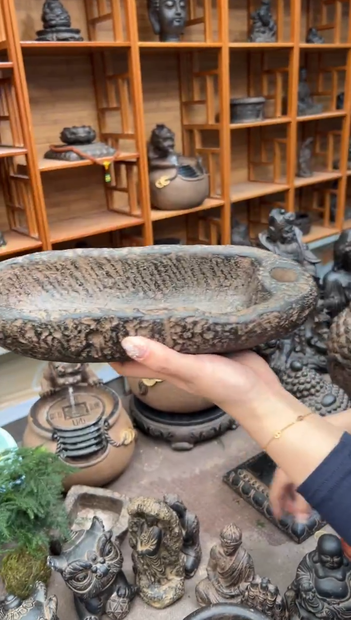 陶土【火山泥】牛槽盆