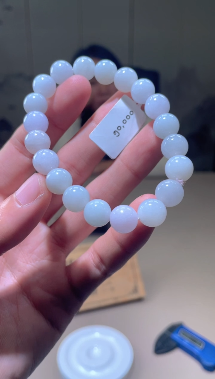 未镶嵌定制翡翠珠串 拍一发一