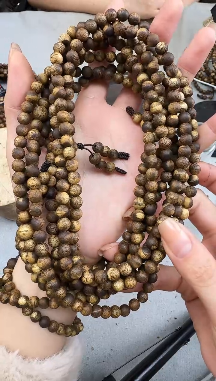 沉香手串0717张勺子圆珠多圈多样性发一