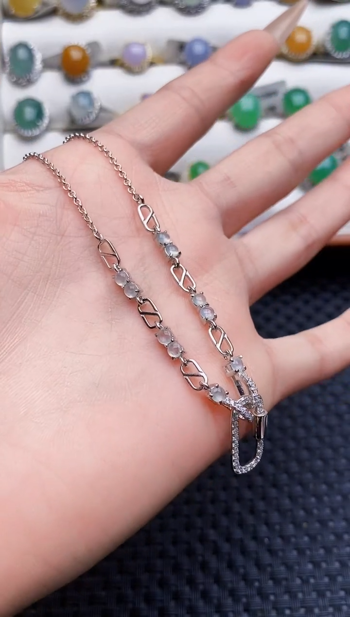 银S925镶嵌戒指翡翠3974