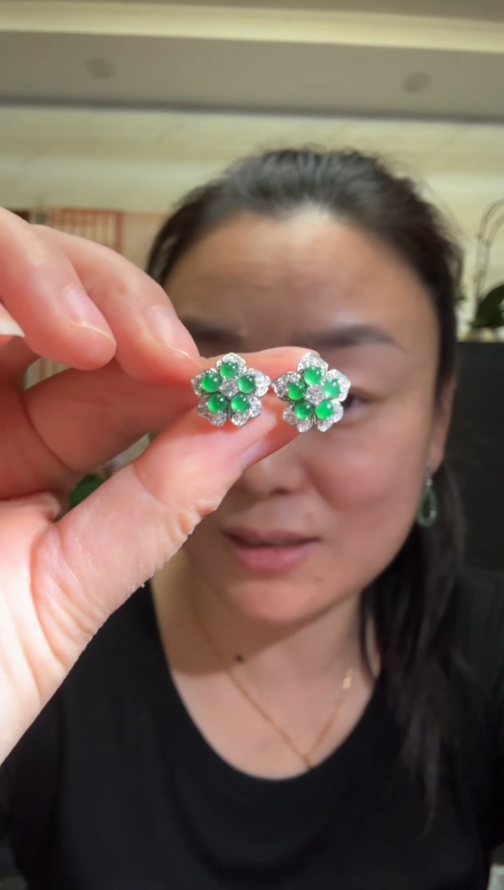 颈饰银S925镶嵌翡翠00005020