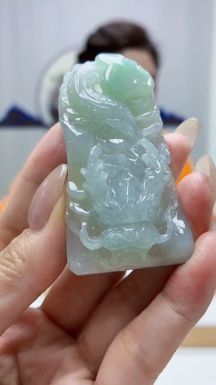 未镶嵌定制翡翠4829MM-毛货挂件17