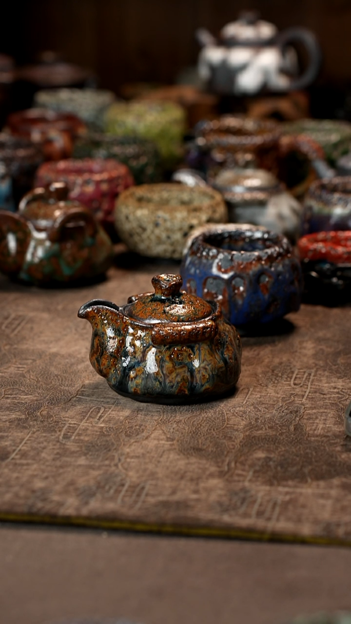 天*?景德镇柴烧志野杯 