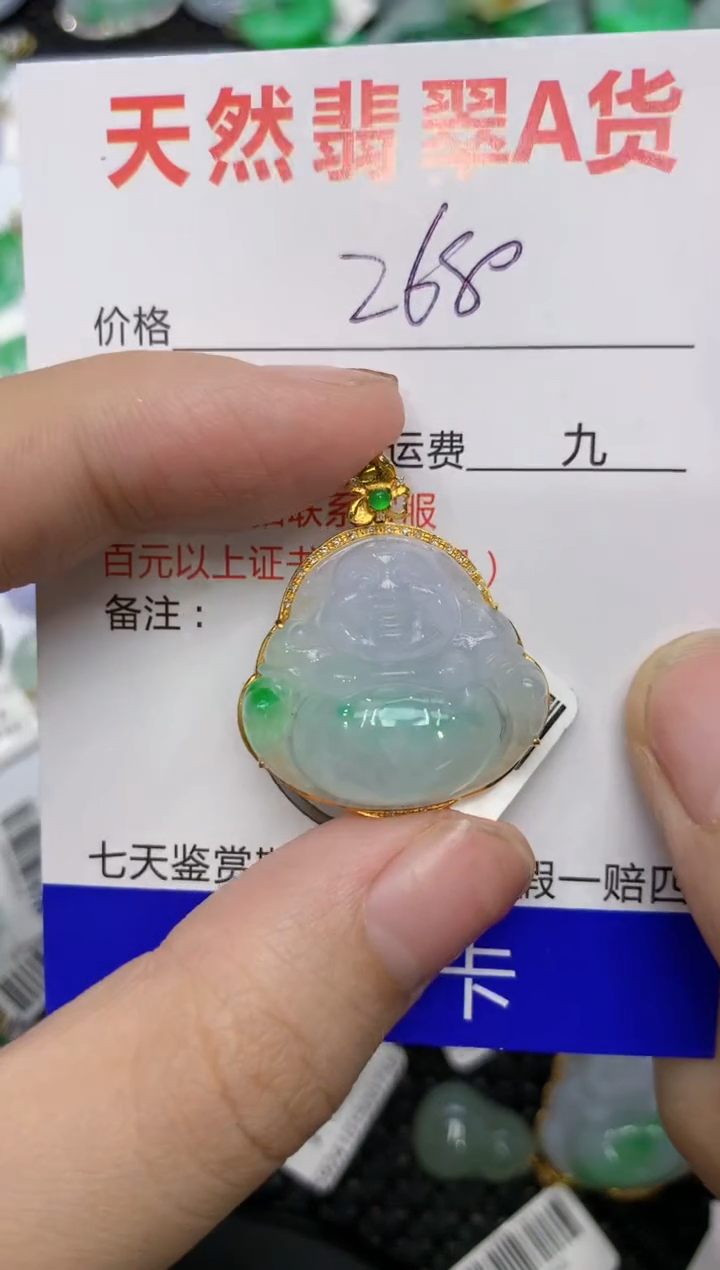 【闪购商品】翡翠颈饰18K金镶嵌111111111111