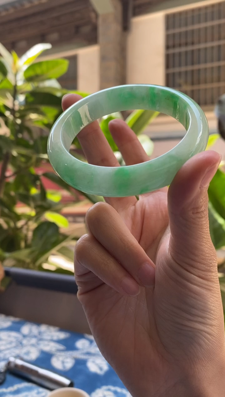 翡翠手镯未镶嵌翡翠手镯55正圈