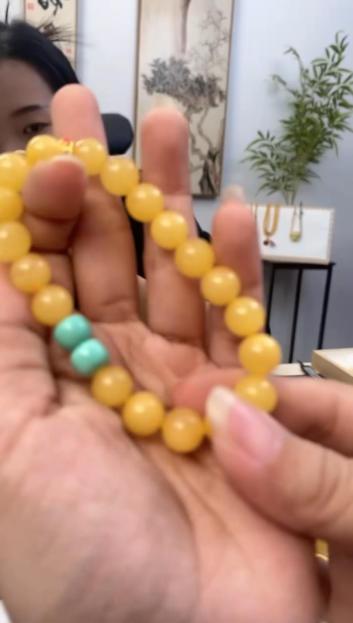 【闪购商品】蜜蜡裸石未镶嵌天然琥珀蜜蜡手串