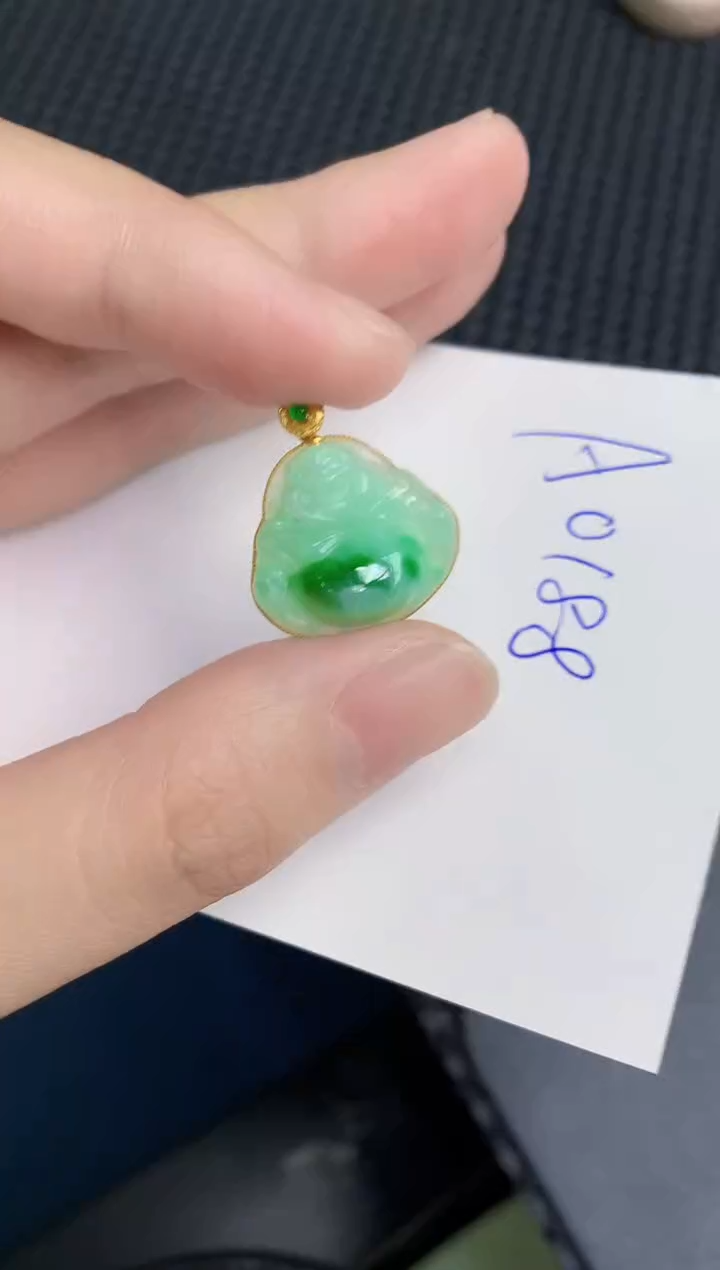 【闪购商品】翡翠颈饰18K金镶嵌0000000000