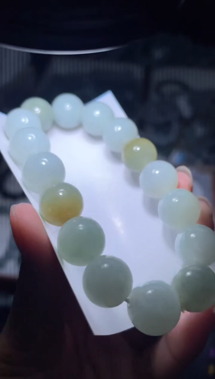 未镶嵌定制翡翠天然缅甸翡翠手串39