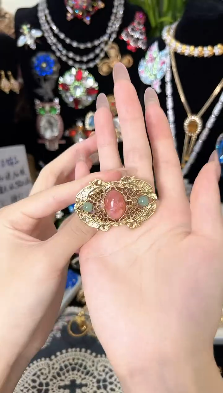 铁合金合成碳硅石1928胸针706