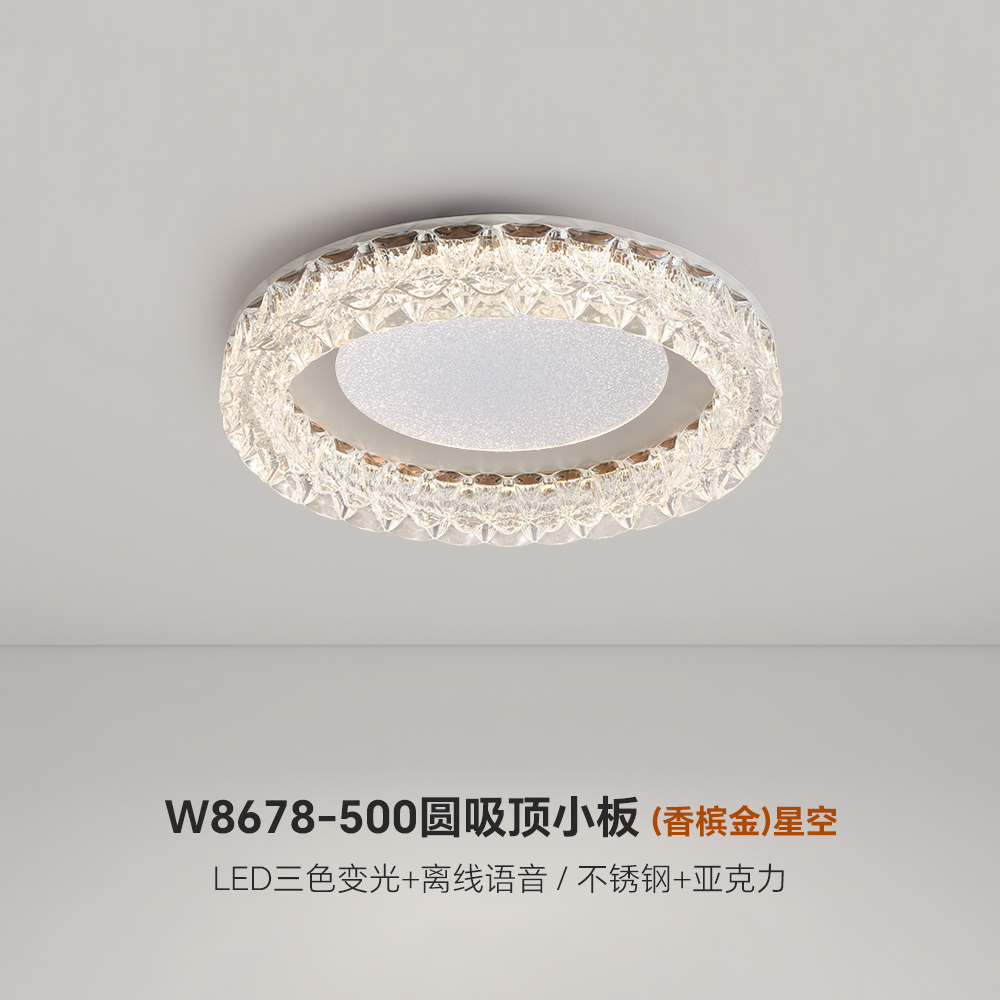 法式轻奢风格银河系列卧室灯全光谱节能护眼光源书房卧室儿童房灯