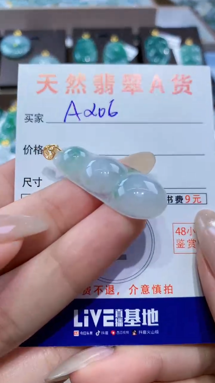 颈饰未镶嵌翡翠天然缅甸翡翠A货挂件 