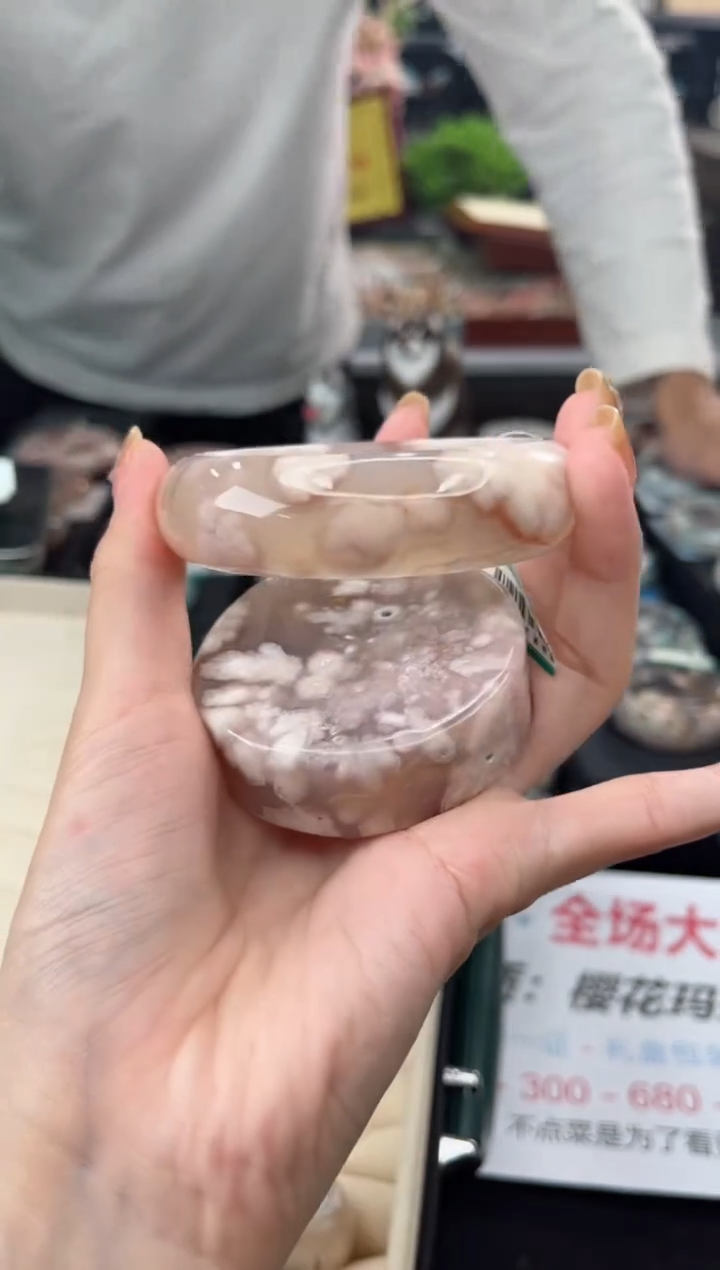 【闪购商品】石英质玉手镯未镶嵌60圈口（赠品镯心）3541571