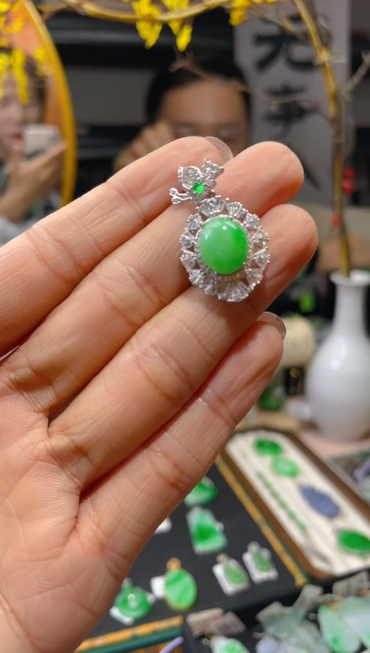 【闪购商品】翡翠颈饰未镶嵌假一赔三