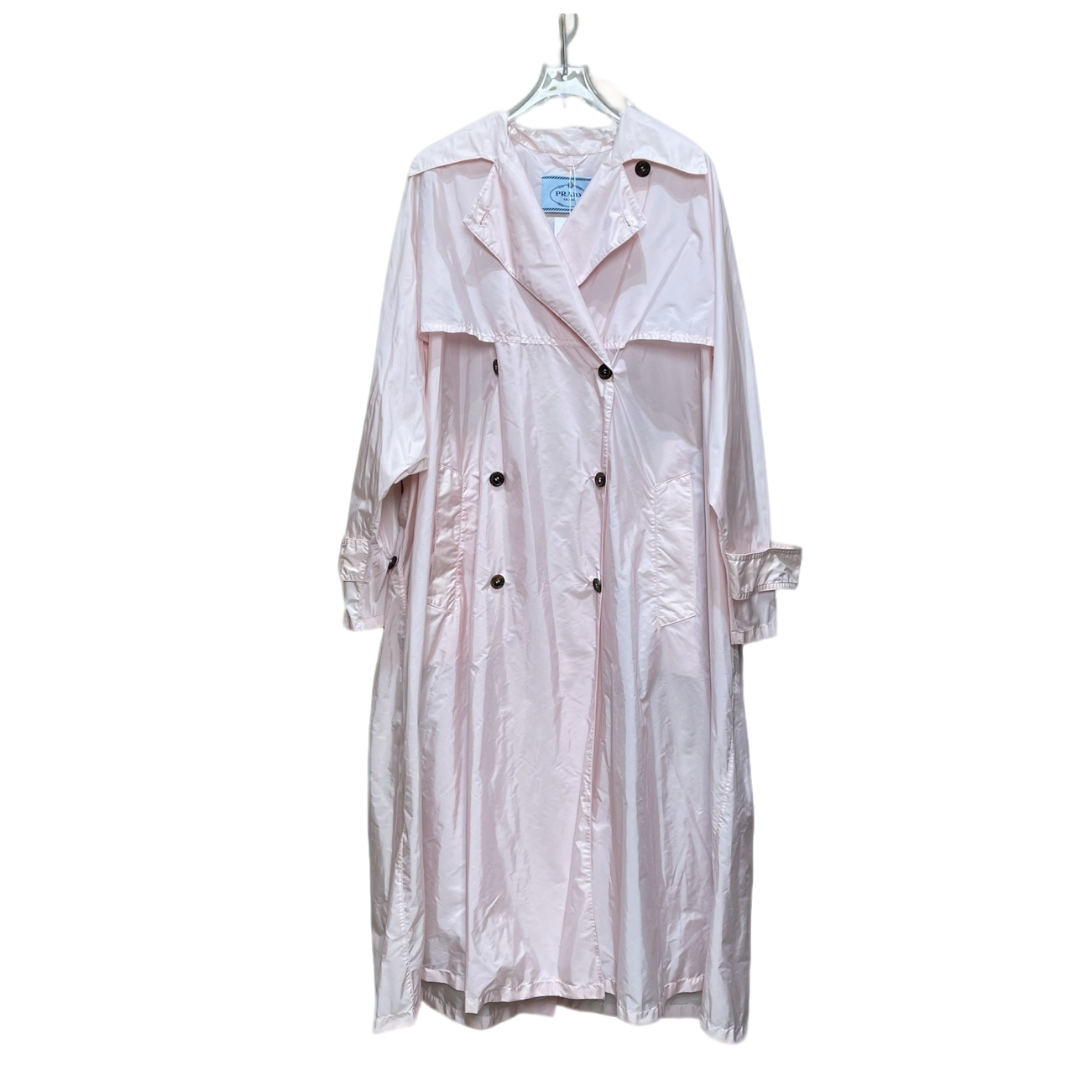 未使用 Prada/普拉达 蔚蓝/粉色风衣外套/38码/LZ1212G9952
