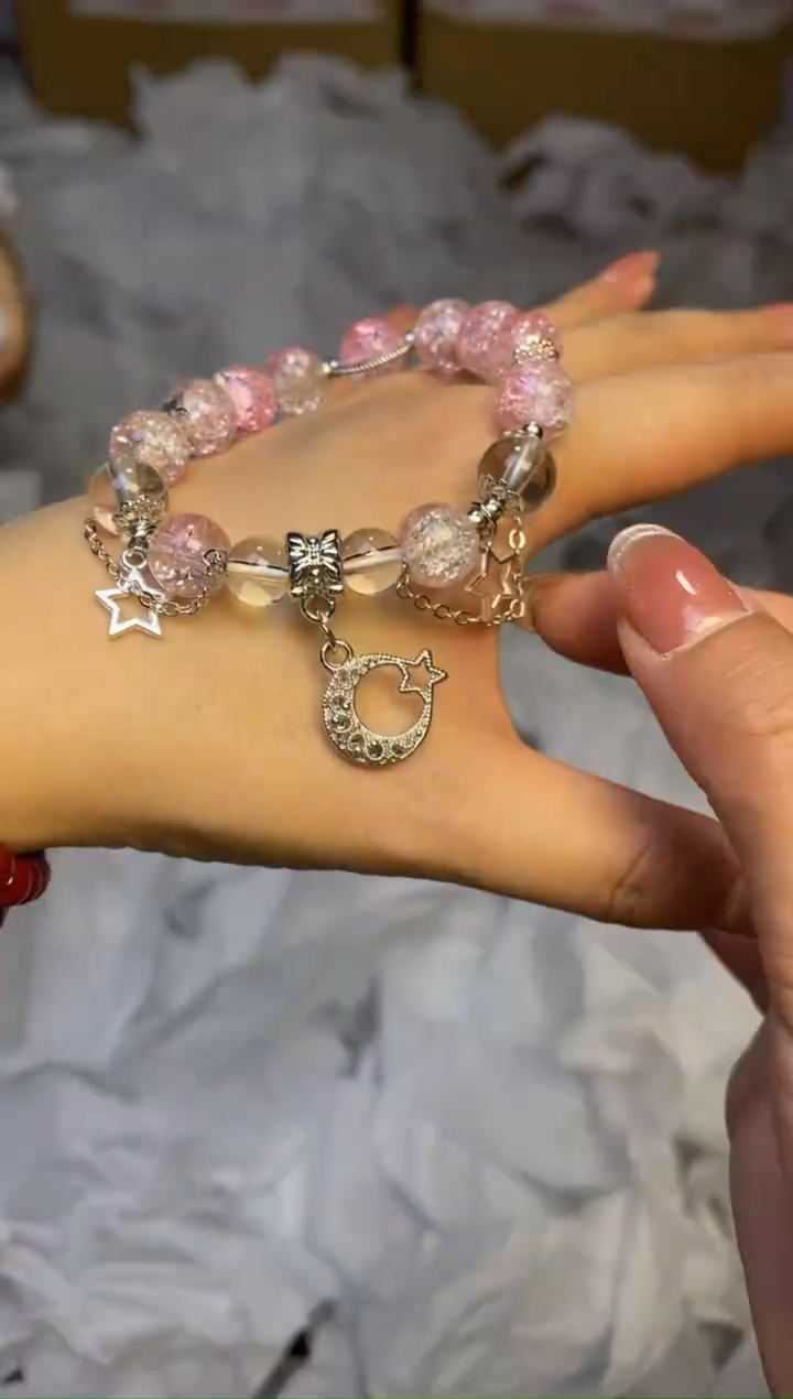 闪购 精品手串（无礼盒）粉水