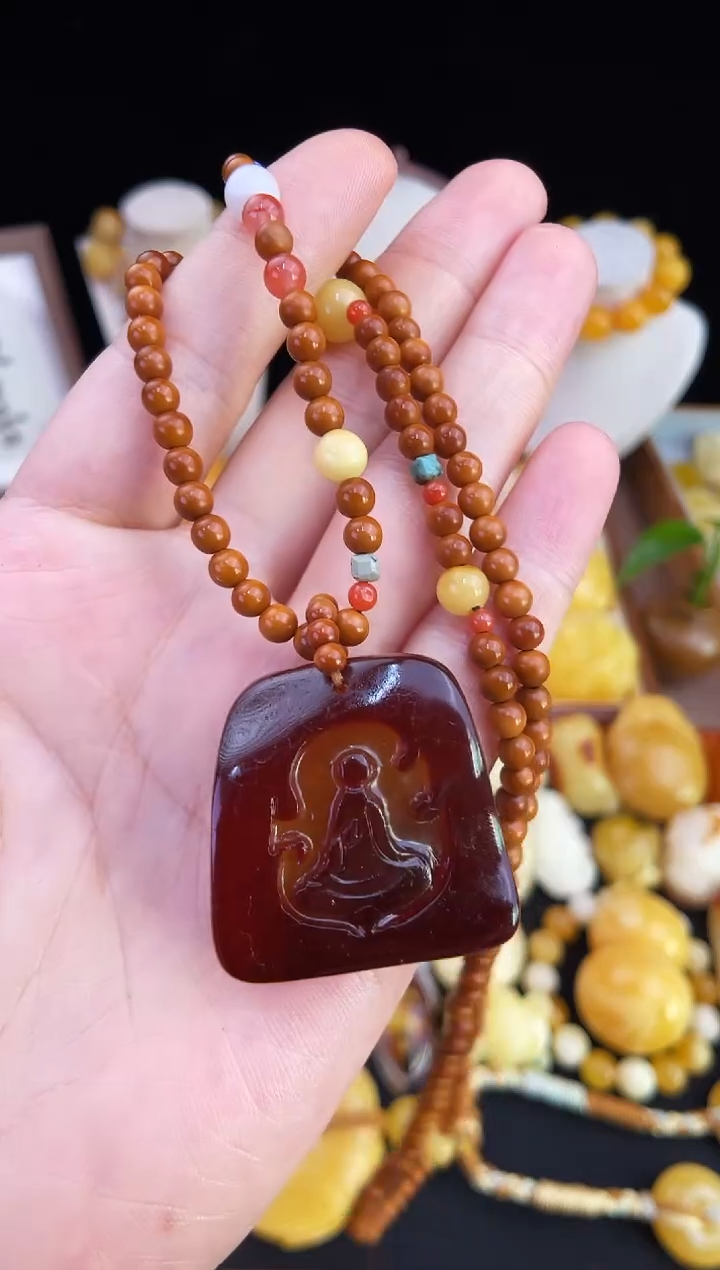 琥珀未镶嵌珠宝奇石柒月