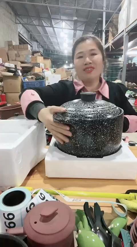 【闪购商品】瑕疵6.0麦饭石锅孤品
