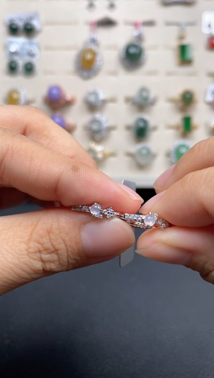 【闪购商品】翡翠戒指银S925镶嵌111111