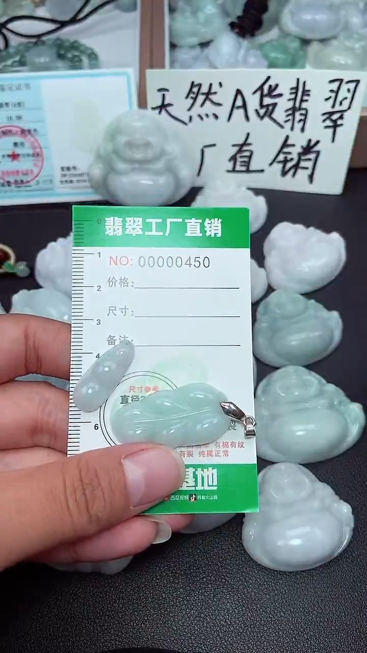 颈饰未镶嵌翡翠缅甸天然翡翠0450