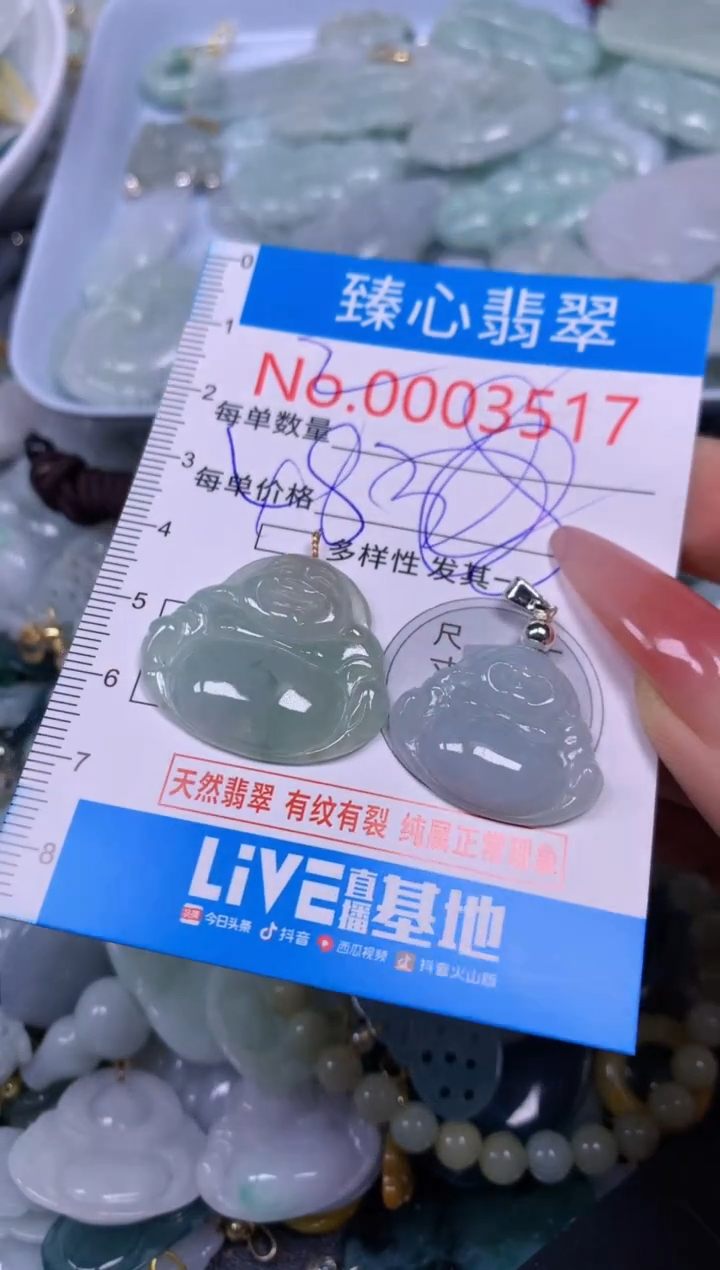 【闪购商品】翡翠颈饰未镶嵌含绳0003517