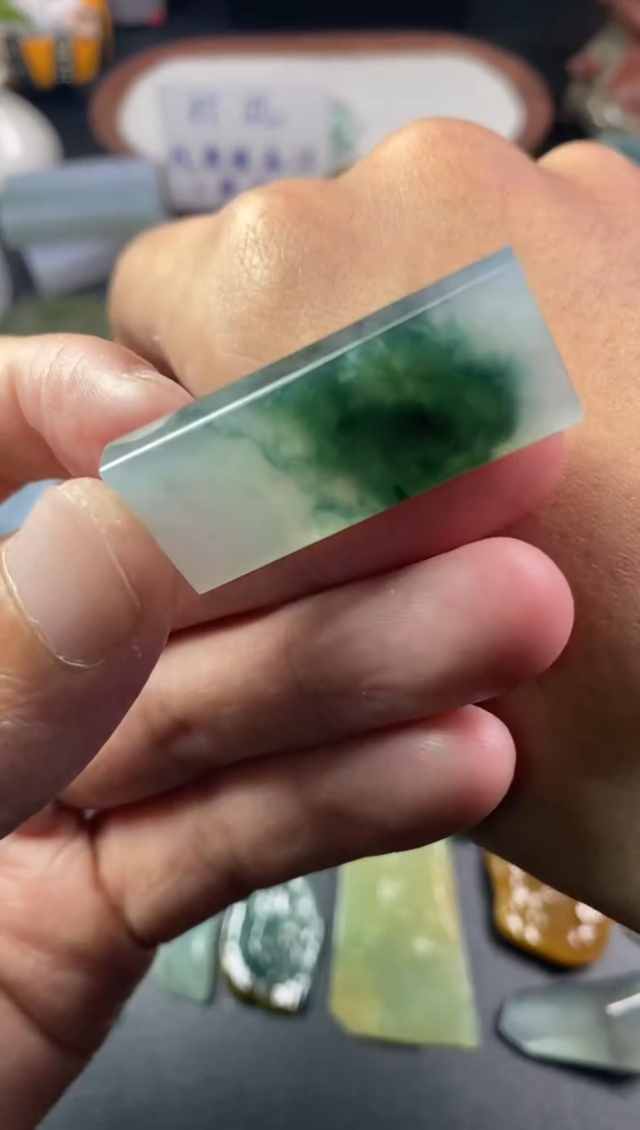 未镶嵌定制翡翠翡翠片料定制未镶嵌1.3-33