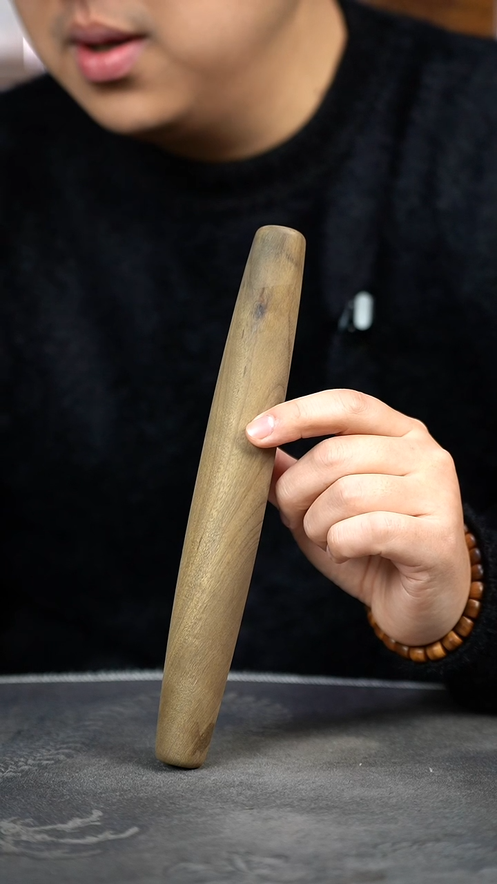 【闪购商品】金丝楠木雕890号阴沉料原木擀面杖