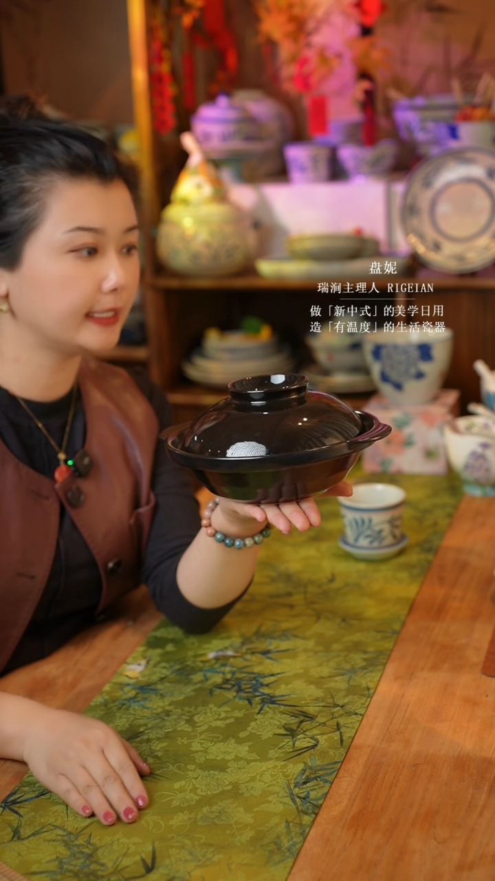 【闪购商品】陶瓷陶瓷可明火@J108@-黑色砂锅1