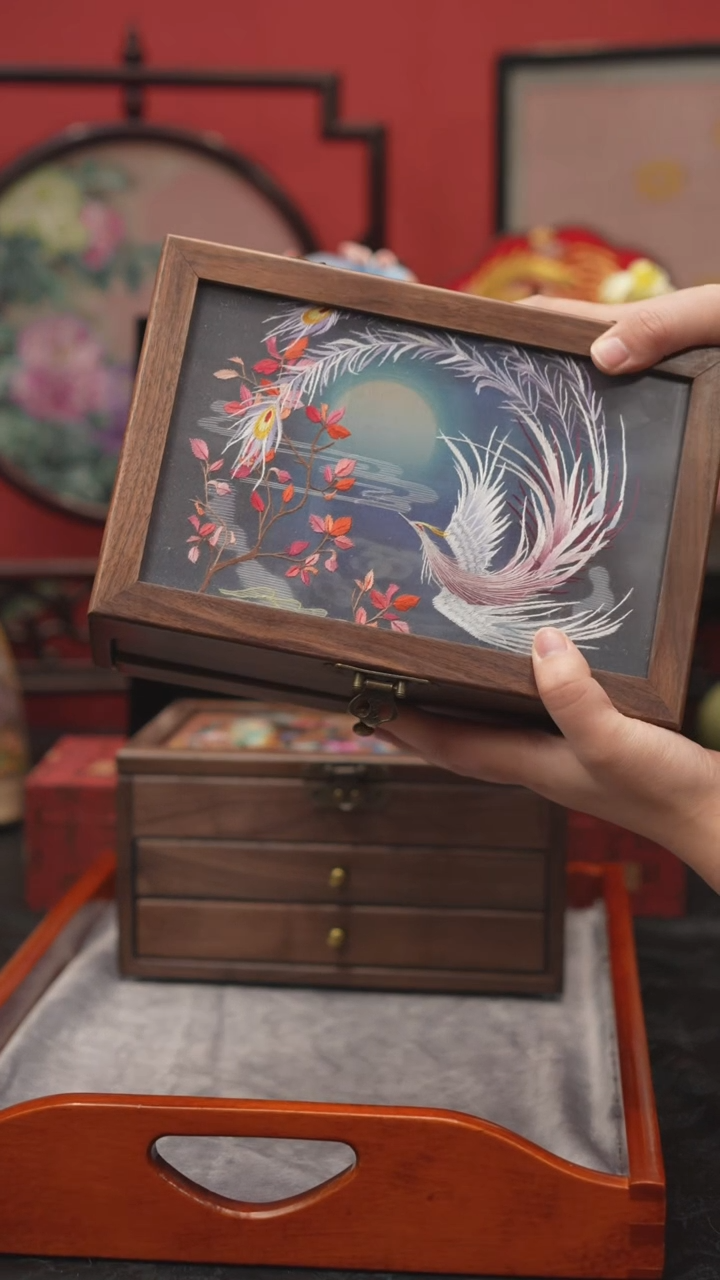 刺绣?***a非遗绒花手工饰品