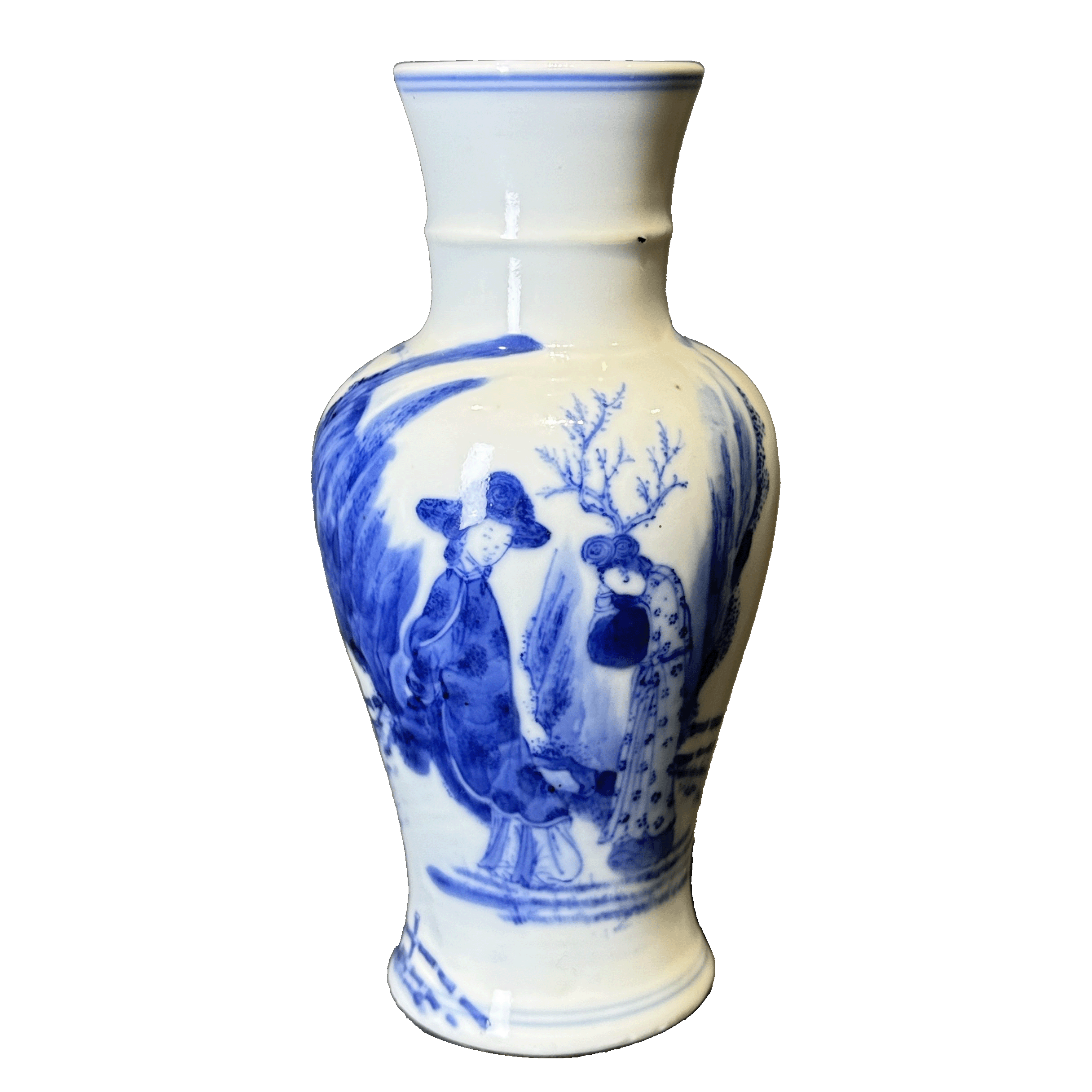 26111011t青花人物观音樽