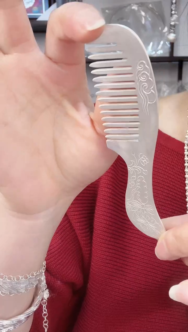 无足银足银999莲花梳子