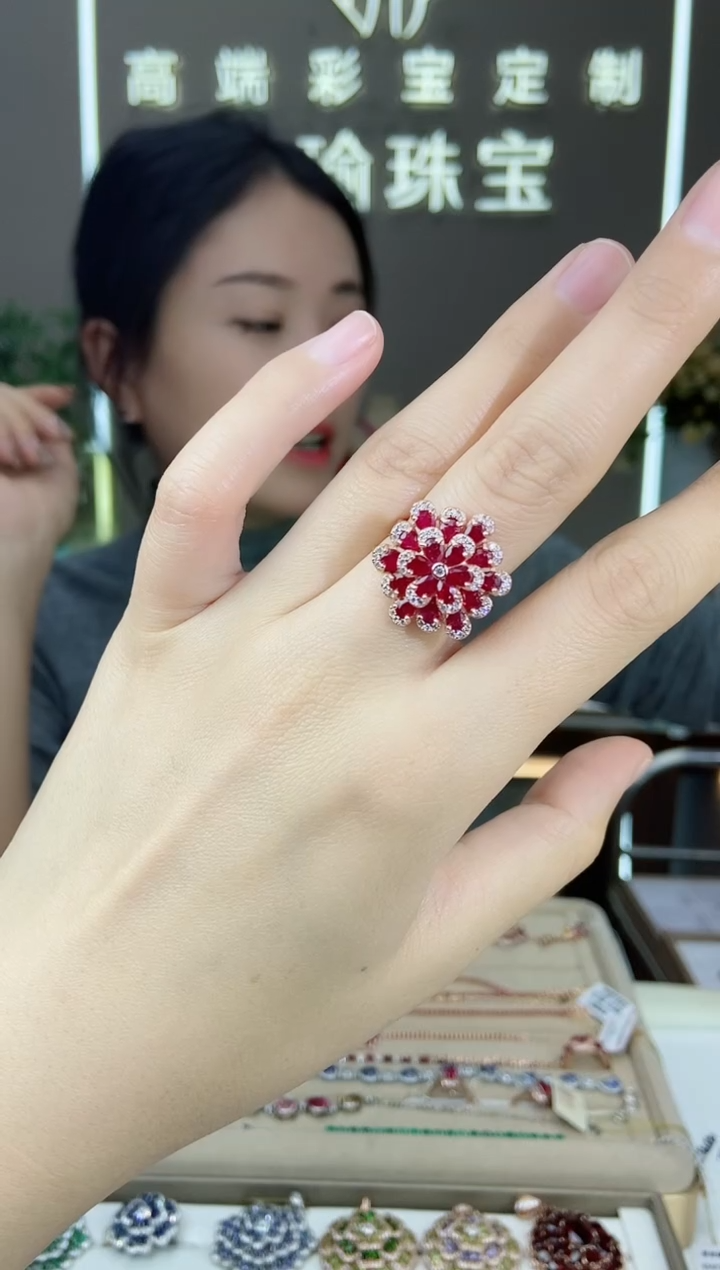 【闪购商品】红宝石手饰银S925镶嵌手饰