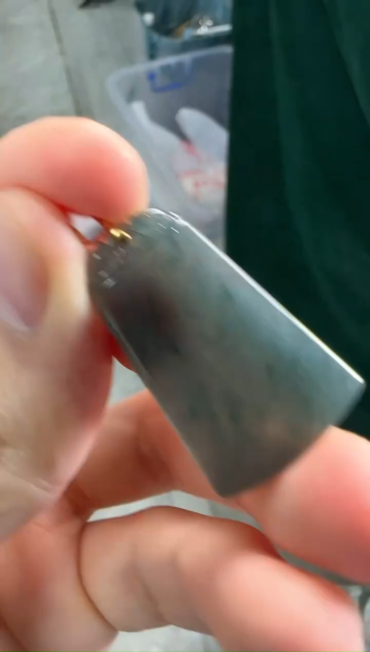 吊坠(不含链)18K金镶嵌翡翠翡翠吊坠