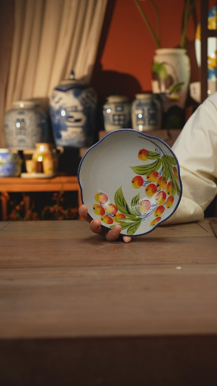 现代 景德镇设计师釉下手绘陶瓷餐具