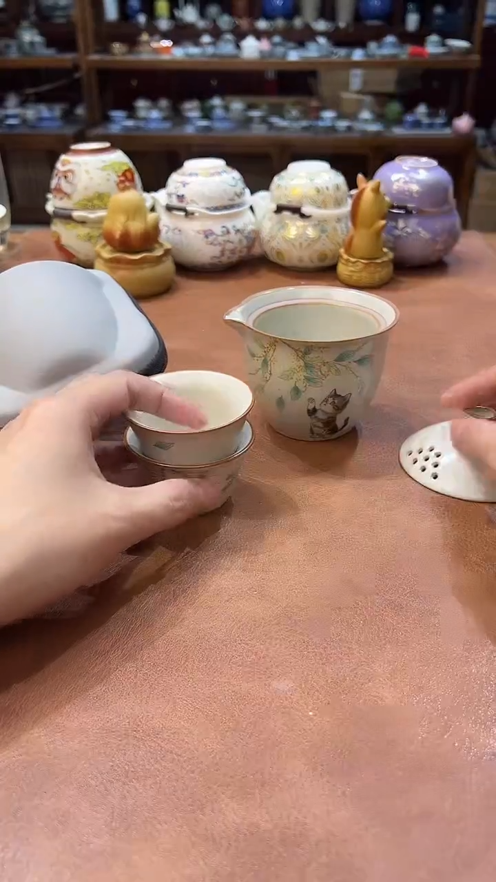 真的很便宜会开片的旅行茶具