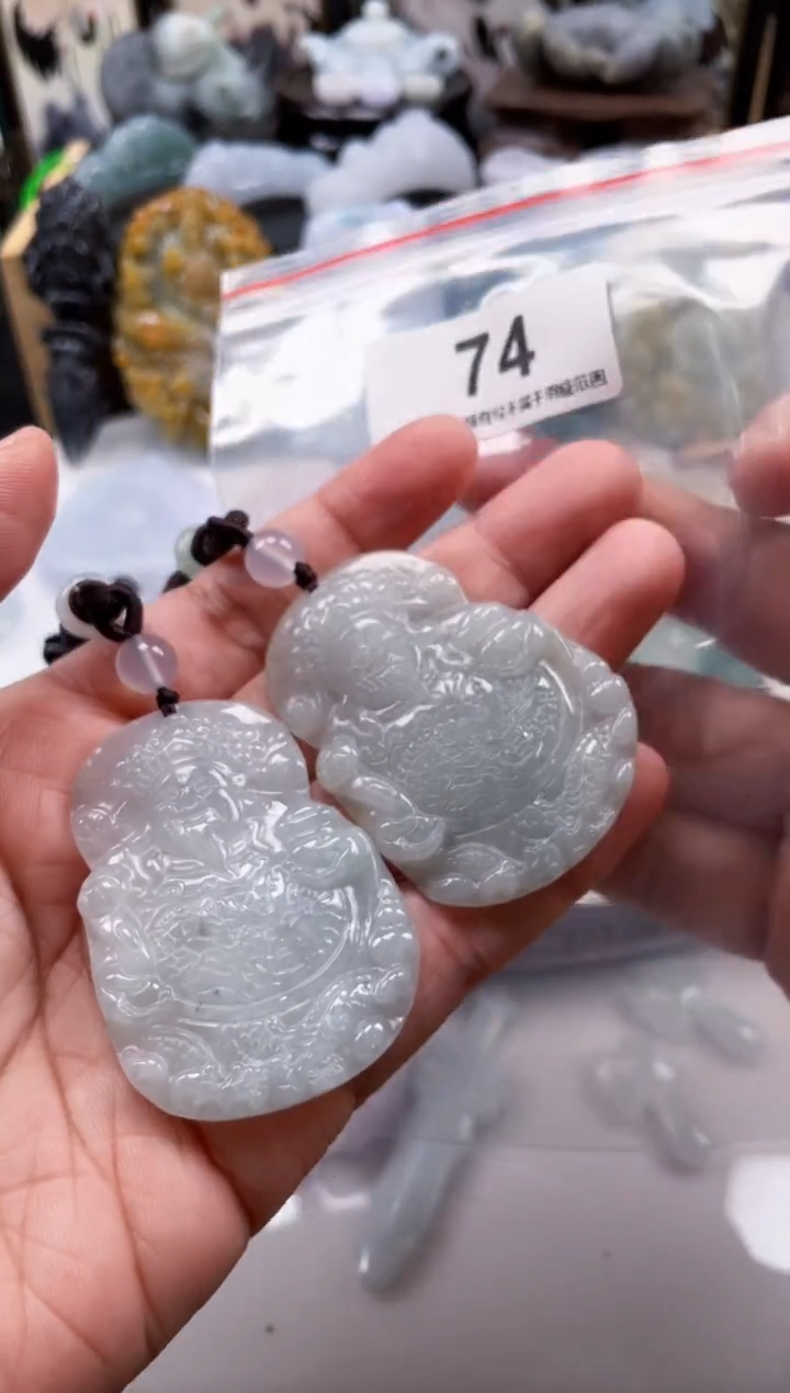 【闪购商品】翡翠颈饰未镶嵌天然缅甸A货翡翠多样性发一74