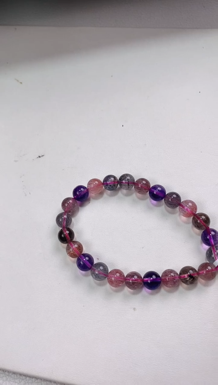 【闪购商品】水晶手链未镶嵌8mm多人多样性发其一