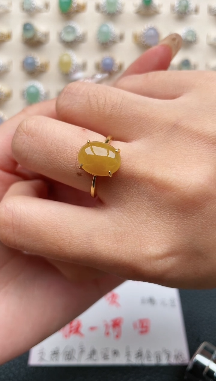 【闪购商品】翡翠戒指银S925镶嵌1111