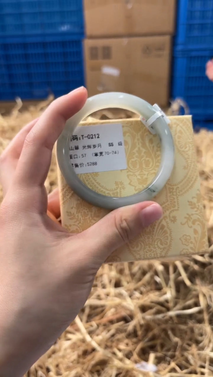 未镶嵌手镯石英质玉T-0212