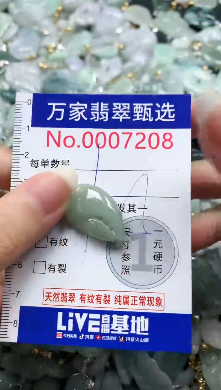 吊坠(不含链)未镶嵌翡翠7208