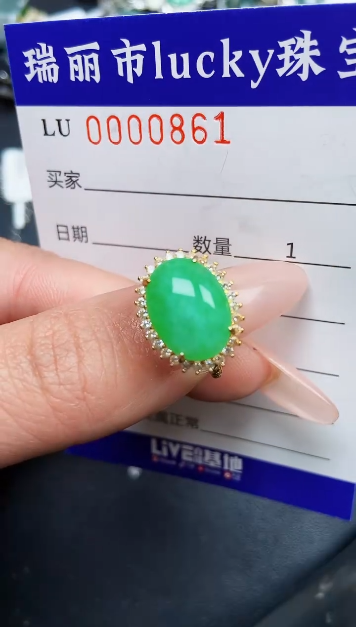 【闪购商品】翡翠颈饰银S925镶嵌0861