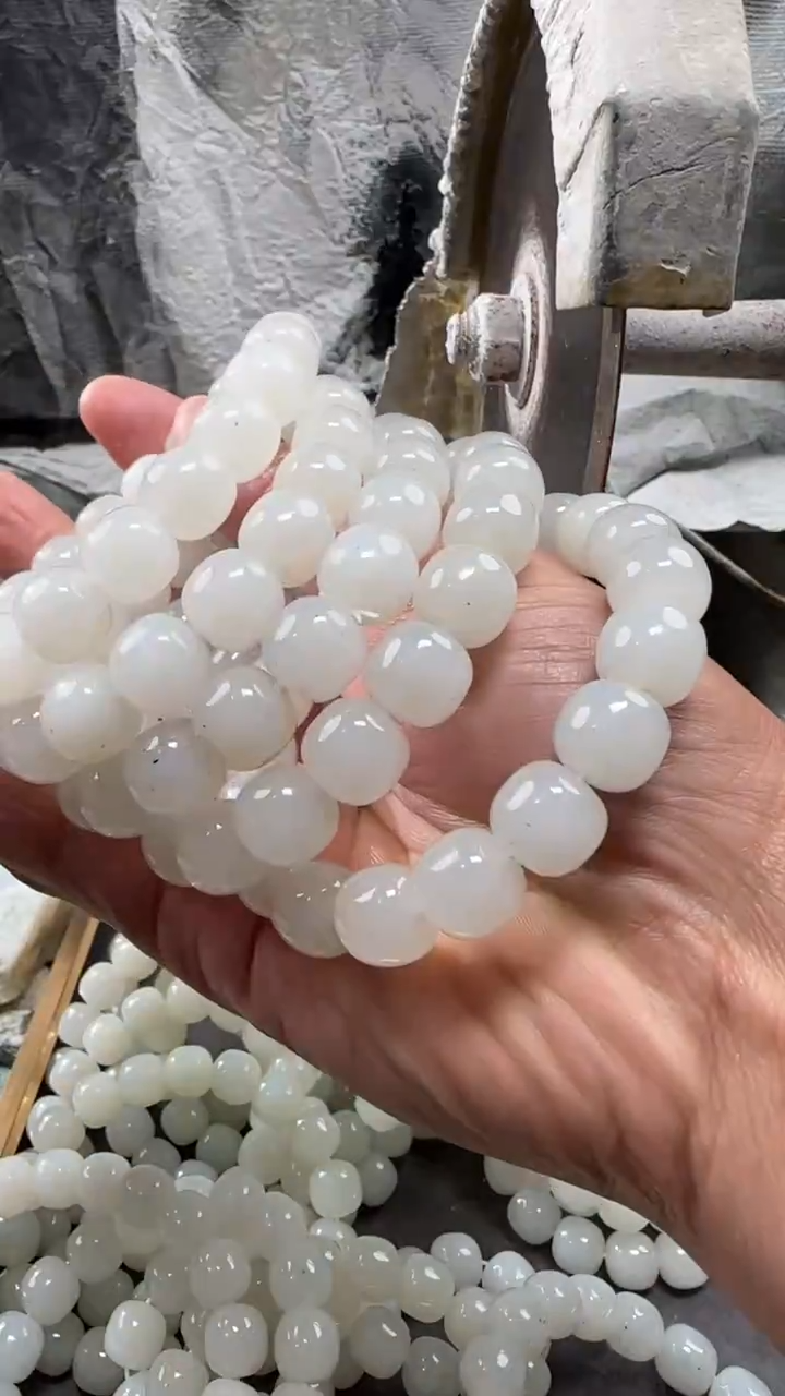 颈饰未镶嵌和田玉手串多样性拍一发一件冷白12