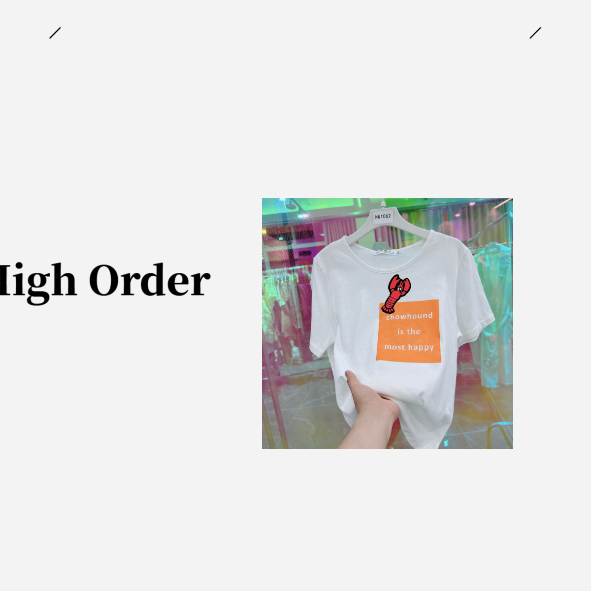 NN1062-时尚女装设计感T恤宽松百搭白色