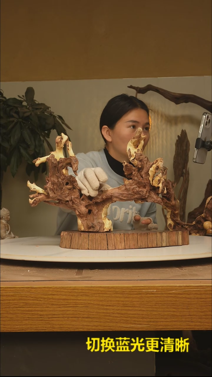 木净**效根雕摆件类982