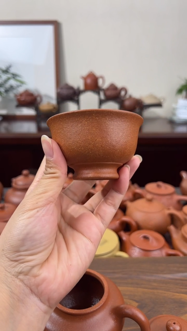 茶壶紫砂好**着降坡主人杯