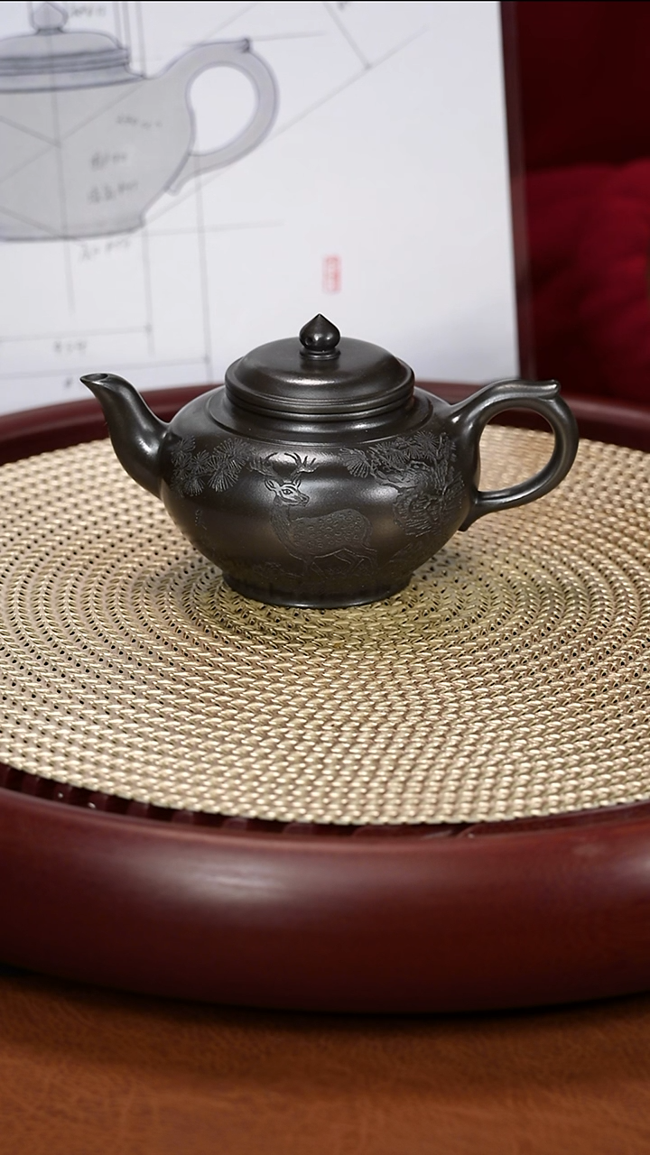 茶壶紫砂李斌生 一杯