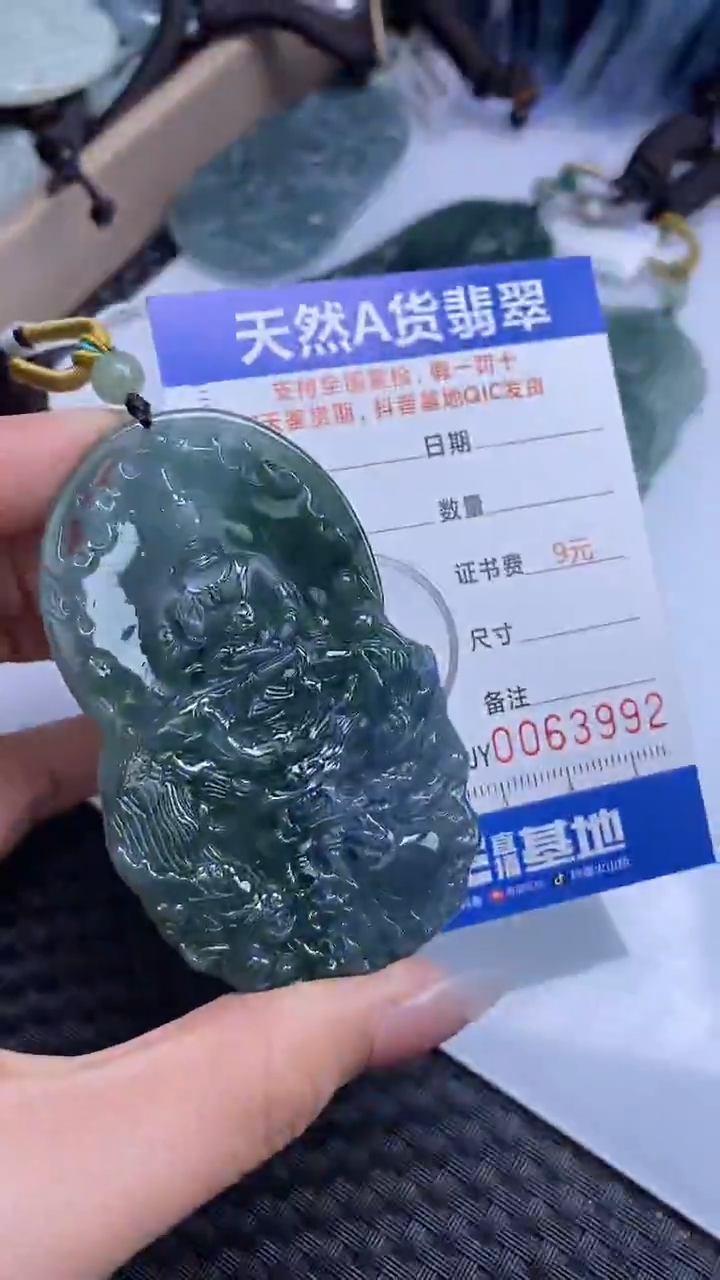 【闪购商品】翡翠颈饰未镶嵌A货翡翠3992