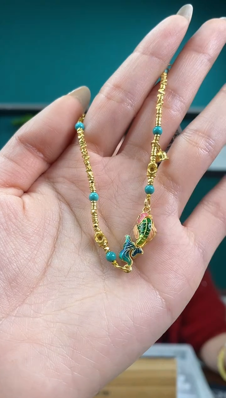 【闪购商品】绿松石珠宝奇石足金镶嵌1