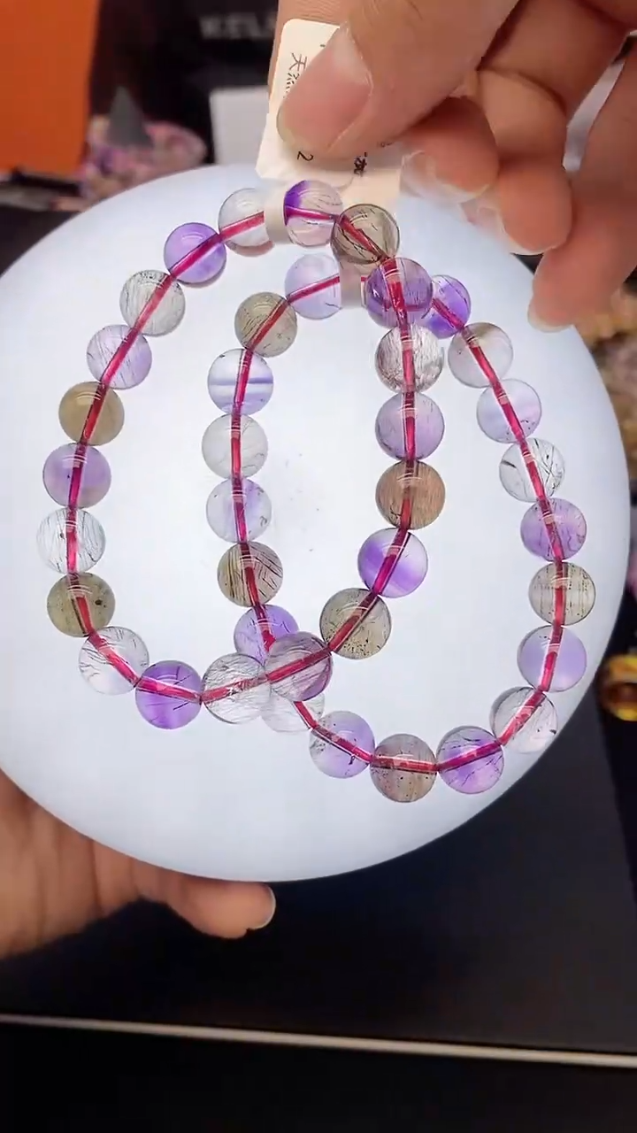 【闪购商品】水晶手串未镶嵌A92 仙女超七 9mm 多样性发其一