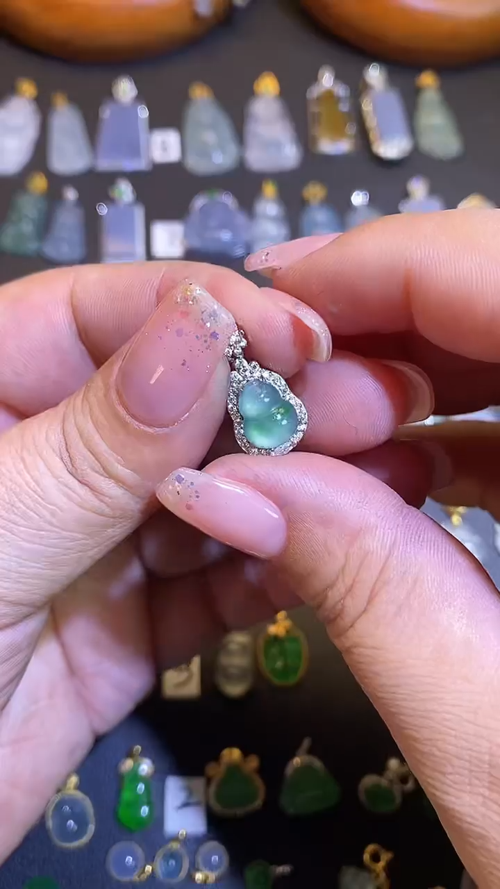 【闪购商品】翡翠吊坠(不含链)银S925镶嵌1