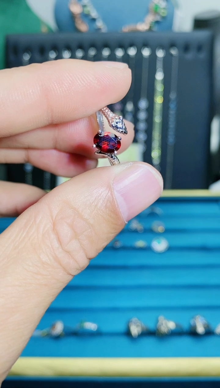 【闪购商品】坦桑石戒指银S925镶嵌11122